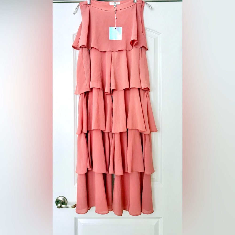 Missguided Wide Leg Ruffled Pants - Picture 3 of 5
